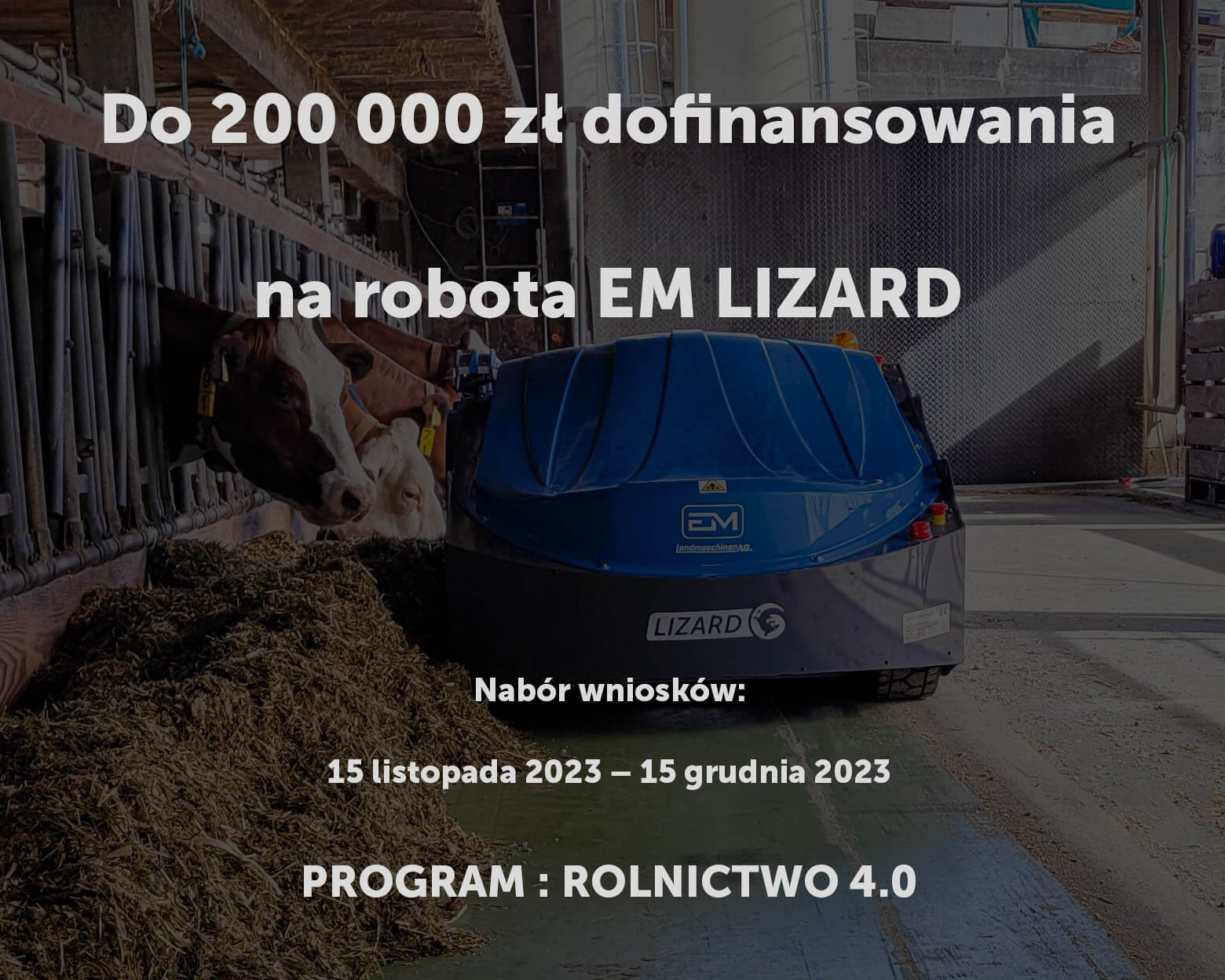 Do 200 000 zł dofinansowania na robota EM LIZARD