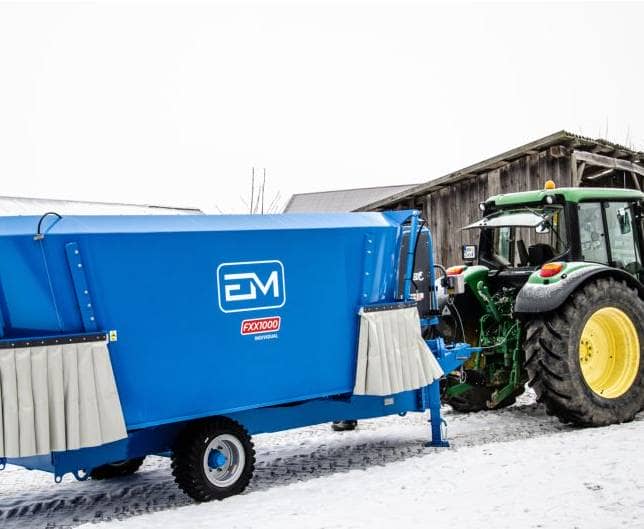 maszyna firmy EM Euromilk w trakcie transportu do klienta